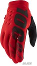 100% Brisker Cold Weather Gloves Red