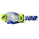 100% Goggle Armega Forecast Blue Clear Lens + Roll-Off