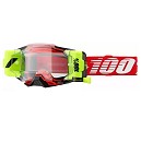 100% Goggle Armega Forecast Red Clear Lens + Roll-Off