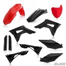 ACERBIS Plastic Kit CRF250 19-21 / CRF450 18-20
Front Fender Red
Rear Fender Black
Radiator Covers Black
Airboxcover Black
Front Numberplate Red
Side Panels Black
Fork Protectors Black