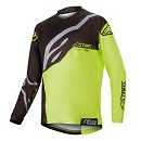ALPINESTARS Youth Racer Factory Jersey BLACK / YELLOW FLUO Size L