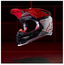 ALPINESTARS Limited Edition ACUMEN S-M10 Helmet RED/BLACK/SILVER Size L