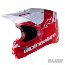 ALPINESTARS Supertech S-M8 Radium 2 Bright Red / White Glossy Size M