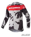 ALPINESTARS Youth Racer Tactic Jersey CAST GRAY / CAMO / MARS RED Size XL