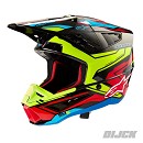 ALPINESTARS S-M5 Action 2 Helmet Black / Yellow Fluo / Bright Red / Glossy