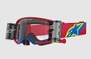 ALPINESTARS Supertech Corp Goggle Roll Off RED / BLUE - CLEAR LENS ROLL-OFF
