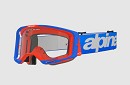 ALPINESTARS Vision 8 Wordmark Goggle BLUE / ORANGE - CLEAR LENS
