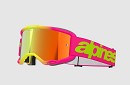 ALPINESTARS Vision 5 Wordmark Goggle PINK FLUO / YELLOW - RED MIRROR LENS