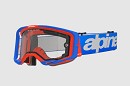 ALPINESTARS Vision 8 Wordmark Goggle BLUE / ORANGE - DUAL PANE CLEAR LENS