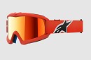 ALPINESTARS Vision YOUTH Corp Goggle ORANGE - RED MIRROR LENS