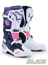 ALPINESTARS Boots TECH 10 White / Violet / Navy / Blue / Pink Fluo