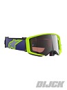 ALPINESTARS Supertech Vision Corp Goggle PURPLE / YELLOW FLUO - MIRROR SILVER