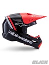 ALPINESTARS SM3 Radium Helmet BLACK / RED FLUO / WHITE GLOSSY