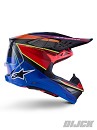 ALPINESTARS SUPERTECH S-M10 ERA Helm BLUE / RED / YELLOW FLUO GLOSSY