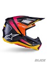 ALPINESTARS SM7 Rise Helmet BLACK / YELLOW / PINK GLOSSY