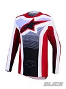 ALPINESTARS Techstar Maven Jersey Fire Red / White / Lavender / Black