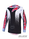 ALPINESTARS Fluid Drag Jersey Black / White / Light Blue / Red Fluo