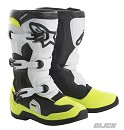 ALPINESTARS Boots TECH 3 Youth BLACK / WHITE / YELLOW FLUO Size 6 (39)