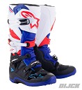 ALPINESTARS Boots TECH 7  Black / Dark Blue / Red / White Size 9 (43)