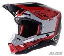 ALPINESTARS S-M5 Beam Helmet ECE Black / Gray / Red Glossy Size L