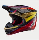 ALPINESTARS SUPERTECH S-M10 ERA Helm GOLD / YELLOW / RIO RED GLOSSY