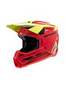 ALPINESTARS SM3 YOUTH Fray Helm RED / YELLOW FLUO / BLACK GLOSSY
