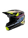 ALPINESTARS SM3 YOUTH Wurx Helmet BLACK / YELLOW FLUO / BLUE / RED GLOSSY
