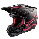 ALPINESTARS S-M5 Corp helmet BLACK / DIVA PINK GLOSSY
