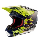 ALPINESTARS S-M5 Rash Helmet NIGHT NAVY / YELLOW FLUO GLOSSY