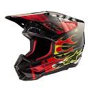 ALPINESTARS S-M5 Rash Helmet DARK GRAY / BRIGHT RED GLOSSY