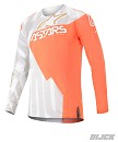 ALPINESTARS Techstar Factory Metal Jersey White / Orange Fluo / Gold Size XXL