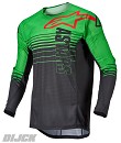 ALPINESTARS Jersey Techstar Phantom Anthracite / Green Neon Size S