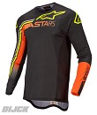 ALPINESTARS Jersey Supertech Blaze Black / Orange / Yellow Fluo Size L