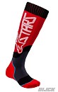 ALPINESTARS Youth MX Plus-2 Socks Red / White Size M / L