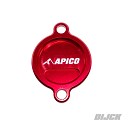 APICO Oil Filter Cover SXF250 13-22 / SXF350 11-22 / SXF450 09-12 / SXF450 16-22 / GASGAS MCF250/350/450 21-22 / ECF250/350/450 21-22 RED