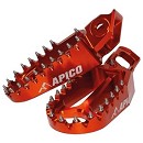 APICO Xtreme Footrest KTM SX-F 23-26 / EX/EXC-F 24-26 / HUSQVARNA TC/FC 23-26 / TE/FE 24-26 / GASGAS MC/MCF/EC/ECF 24-26 ORANGE