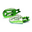 APICO Pro Bite Foot Pegs KX65 00-17 / KX85 01-17 GREEN