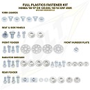 BOLT Full Plastic Fastener kit CR125 00-07 / CR250 00-07 / CRF450 02-04