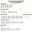 BOLT Full Plastic Fastener kit RM125 01-14 / RM250 01-14
