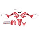 D'Cor Graphic Kit Geico CR125/250 2T 04-07 White Backgrounds
