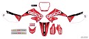 D'Cor Graphic Kit Geico CR125/250 2T 04-08 White Backgrounds