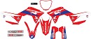 D'Cor Graphic Kit CRF450 19-20 HRC Honda WHITE Background
