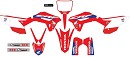D'Cor Graphic Kit CRF450 21-23 HRC Honda WHITE Background