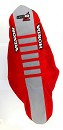 D'Cor Seatcover CRF250 18-21 / CRF450 17-20 Honda Red Sides / Grey Top / Red Ribs