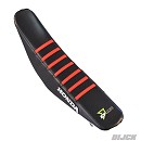 D'Cor Seatcover CRF250 14-17 / CRF450 13-16 Honda Black /  Red Ribs