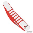 D'Cor Seatcover CRF250 18-21 / CRF450 17-20 Honda Red / White Top / Red Ribs