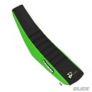 D'Cor Seatcover KXF250 21-26 / KXF450 19-26 Kawasaki Green Sides + Black Top + Black Ribs