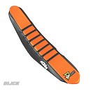 D'Cor Seatcover KTM SX/SXF125-450 23-26 / EXC/EXC/F 250-500 24-26 Black + Orange Top + Black Ribs