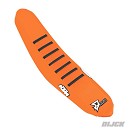 D'Cor Seatcover KTM SX/SXF125-450 23-26 / EXC/EXC/F 250-500 24-26 Orange + Orange Top + Black Ribs