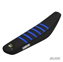 D'Cor Seatcover YZ125/250 22-25 Yamaha Black + Black Top + Blue Ribs